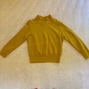 Madewell mock neck sweater. Mustard color